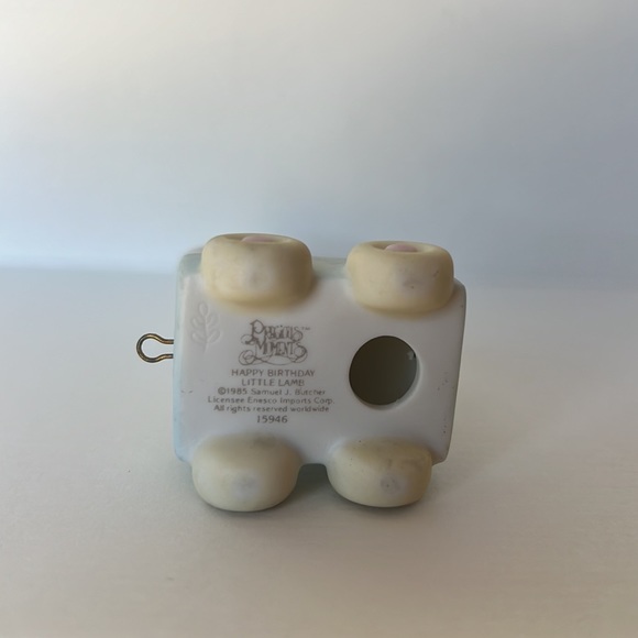 Precious Moments Happy Birthday Little Lamb Age 1 Train Figurine 1985 - Picture 5 of 5
